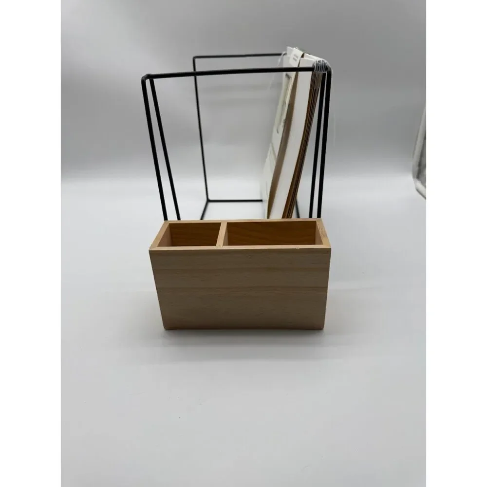 U Brands Verona Hanging File Rack Natural